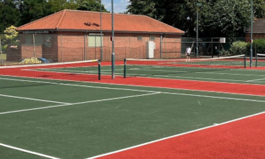 View of tennis courts at Sherwood Avenue