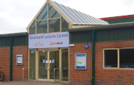 Southwell Leisure Centre entrance