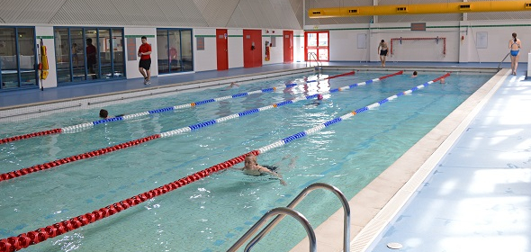 Main swimming pool at Southwell Leisure Centre