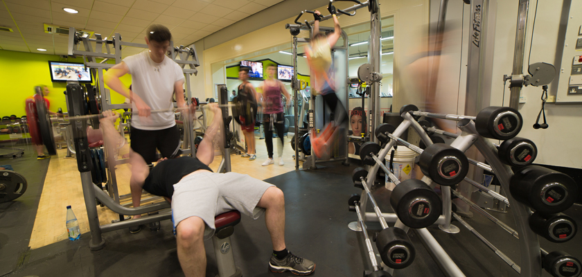 Members using the gym