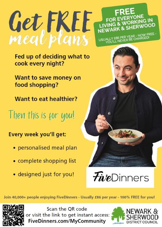 Five dinners poster
