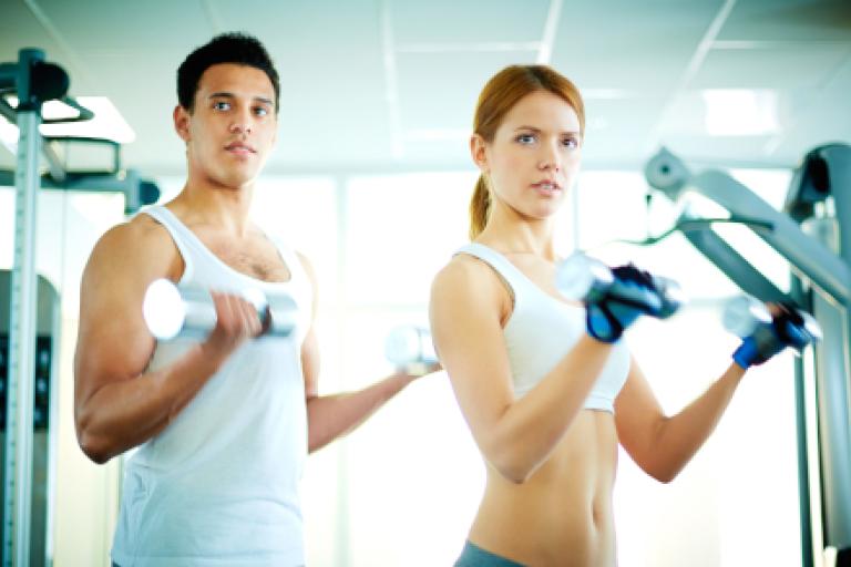 Gym couple