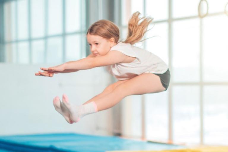Trampolining Girl